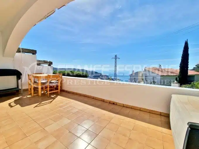 vente appartement rosas, 4 pièces grande terrasse vue mer 93 m², terrasse vue mer